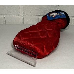 Ice Scraper Mitt By Grease Monkey Insulated One Size New Red Mitten